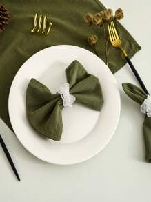 6 件柔软吸水餐巾，适合生日派对、圣诞节、感恩节宴会