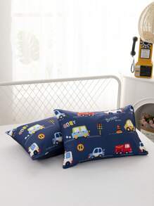 2入組車圖案枕套不附帶枕芯 - 彩色 - 查看 3