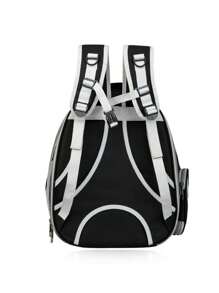 1pc Portable Pet Carrier Bag For Dog And Cat For Outdoor - Black - View 2