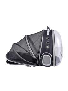 1pc Portable Pet Carrier Bag For Dog And Cat For Outdoor - Black - View 5