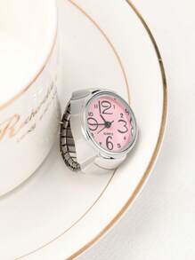 1 件女士时尚石英手表，带有个性化 INS 风格 - 粉色 - 查看 3