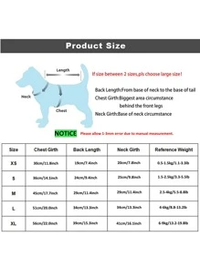 1套紅色夏季有字母印花的狗狗衣服 - 紅色 - 查看 4