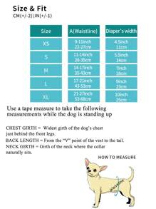 1片狐狸图案宠物尿布，适用于猫狗，呵护宠物健康 - 彩色 - 查看 7