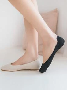 1雙女式素色休閒隱形襪夏季