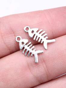 60入組/套魚骨DIY吊墜