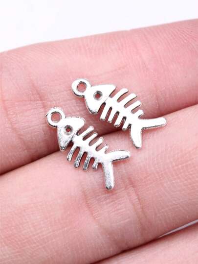 60 piezas Colgante DIY hueso de pescado