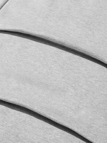 Manfinity Homme Quần thể thao Nam Dây kéo Túi màu trơn - Màu Xám nhạt - Xem 4