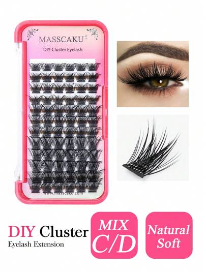 Russian Style Thick False Eyelashes, Individual False Eyelashes, Cluster False Eyelashes, Makeup Tools, New Arrival Cosmetics, Eyelash Fan