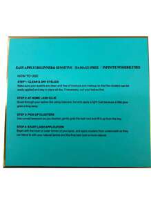 HBZGTLAD 新款混眼黑簇DIY捲捲CD捲翹段預製捲翹扇俄羅斯睫毛膏帶妝稀疏簇狀睫毛膏新發密密麻麻 - 黑色 - 查看 11