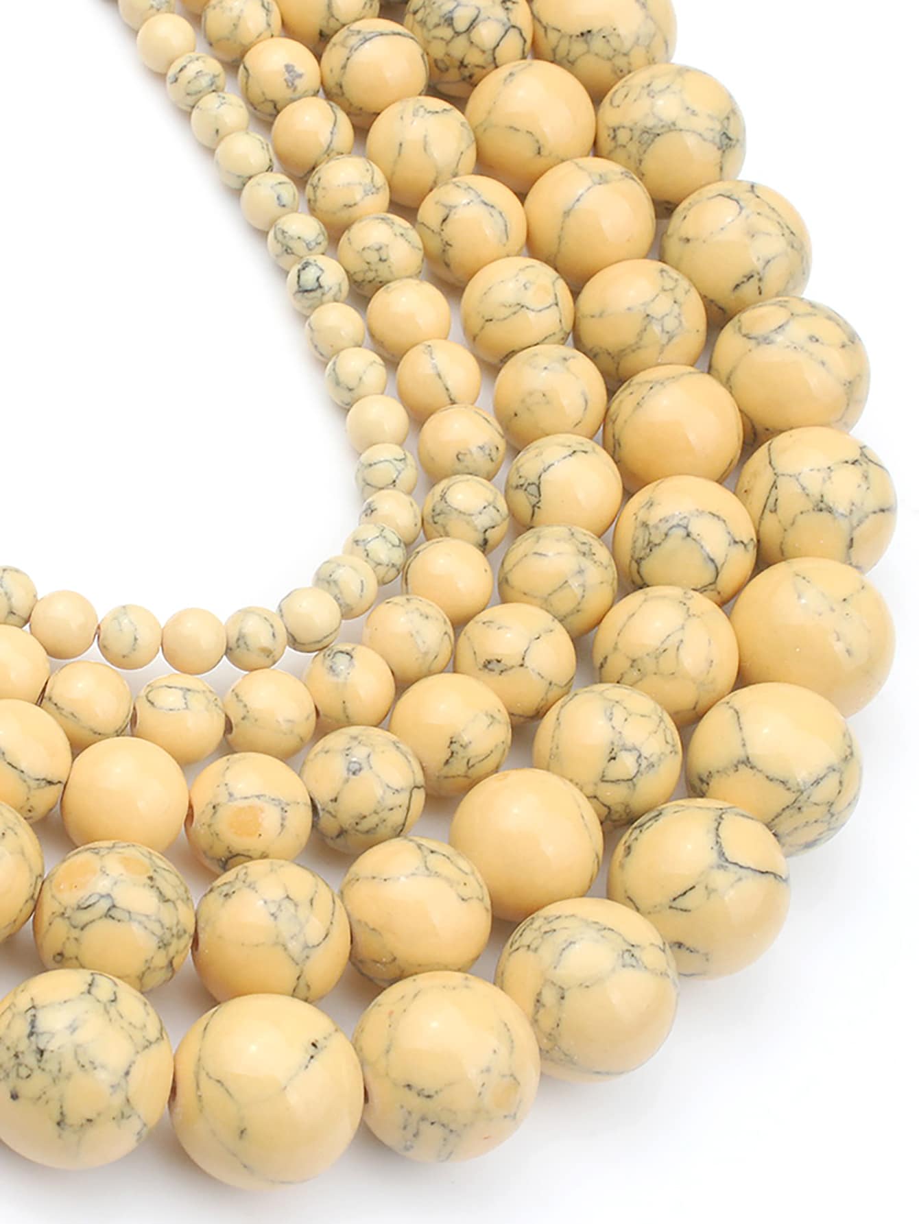 Chuỗi hạt tự làm thời trang 1 sợi dành cho phụ nữ để làm đồ trang sức tự làm - Màu vàng - Xem 1