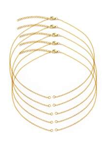 5pcs/set Minimalist DIY Chain - Yellow Gold - View 1