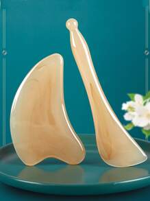 件臉部按摩板和 1 件眼部按摩棒 - 棕色 - 查看 1