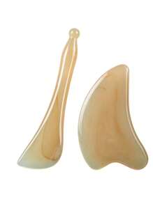 件臉部按摩板和 1 件眼部按摩棒 - 棕色 - 查看 2