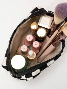 Họa tiết ca rô Túi đựng đồ trang điểm Hộp đựng đồ trang điểm Hộp đựng đồ trang điểm - Nhiều màu - Xem 2