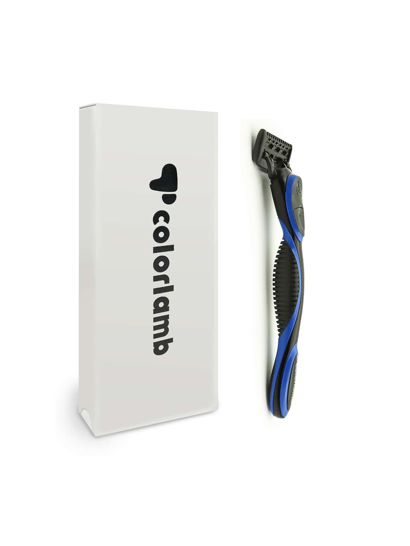 colorlamb Hombres 1 pieza Cuchilla de afeitar de acero inoxidable - Negro - Ver 1