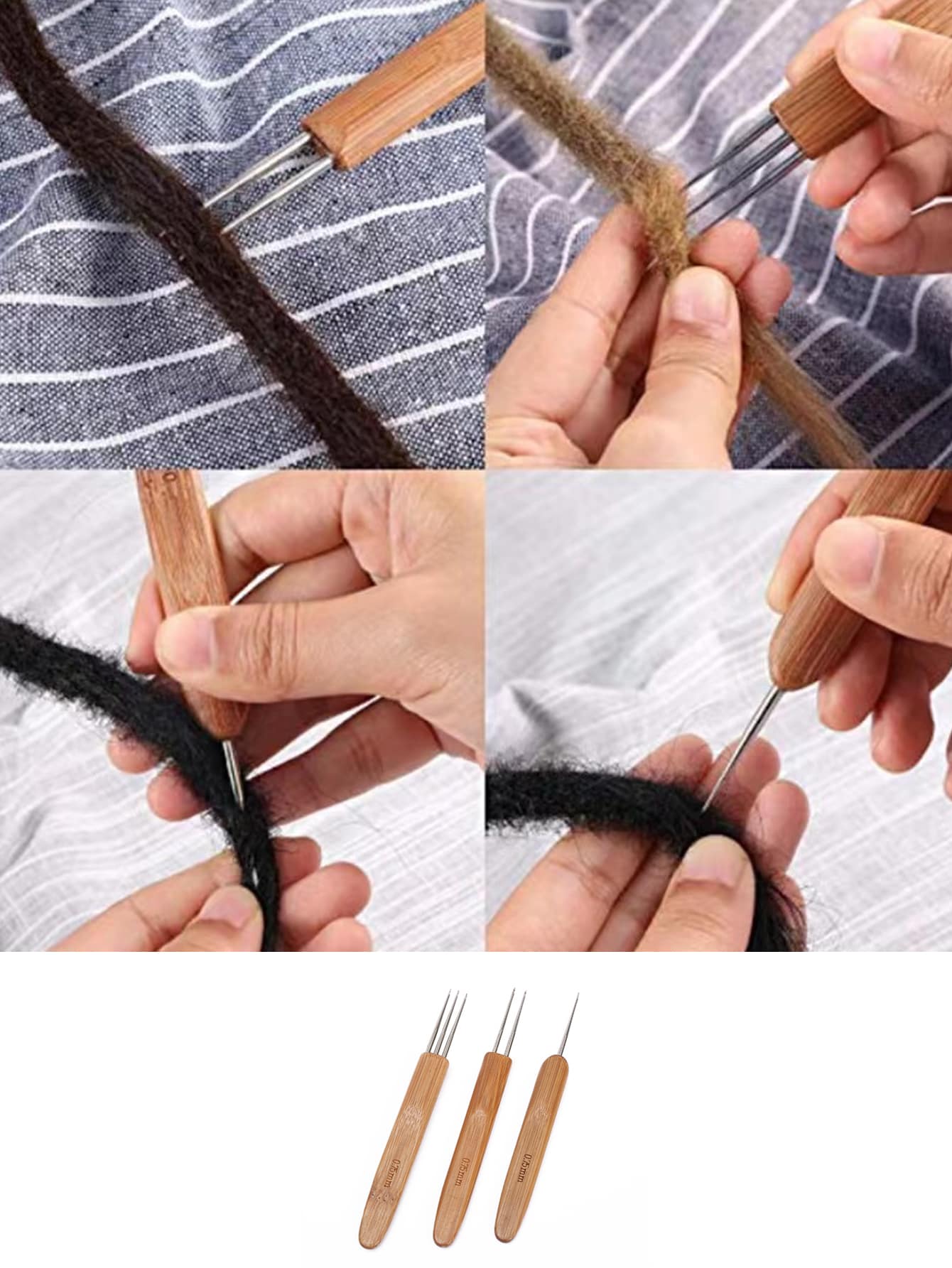 单头/双头/三头钩针/编织钩针（均码：0.75 毫米单头/双头/三头） - 銅色 - 查看 1