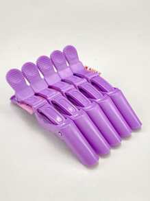 6pcs Salon Professional Hair Clip - Purple - View 1