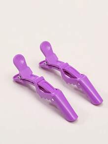6pcs Salon Professional Hair Clip - Purple - View 2