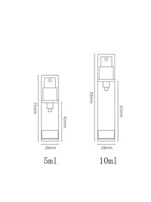 5 Peças Frasco de Subembalagem de Loção Vazio de 5ml, Decoração de Casa para Sala de Estar, Quarto, Banheiro, Coisas de Viagem, Casamento, Festa, Aniversário, Presentes para Homens, Mães, Pais, Amigos, Ano Novo, Acessórios, Presente Engraçado