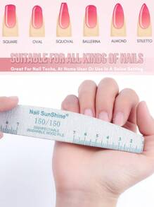 10入組150/150粒度指甲銼 - 灰色 - 查看 5