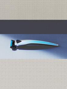 colorlamb Hombres 1 pieza Cuchilla de afeitar de acero inoxidable - Plateado - Ver 10