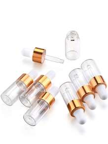 10pcs 3 ML Empty Perfume Subpackage Bottle, Dropper Bottle, Living Room Home Bedroom Bathroom House Decor, Travel Stuff, Wedding, Party, Birthday, Gifts For Men Mom Dad Friends, New Years, Accessories, Funny Gift - Clear - View 3