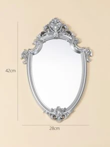 1 gương treo tường phong cách cổ điển - Bạc - Xem 3