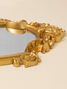 1 pieza Espejo retro montado en la pared - Dorado - Ver 4