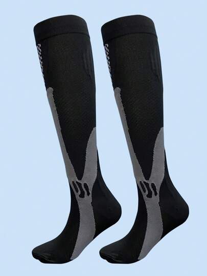 运动户外 1 双双色压缩运动袜