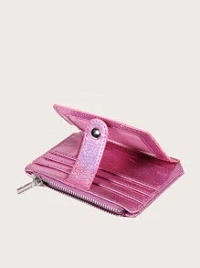 CUIKCA Lettre holographique graphique Funky mince léger portable argent liquide carte carte monnaie poche portefeuille court petite pochette petit sac à main poche portefeuille pour cadeau d'anniversaire anniversaire le jour de la Saint-Valentin femme dame filles adolescentes pour étudiant à l'université sac cadeau étudiant cadeau cadeaux pour les enseignants sac à main rose vif fournitures scolaires cadeaux pour enseignants retour à l'école porte-cartes de Saint-Valentin portefeuille porte-cartes de visite porte-cartes de crédit porte-cartes d'identité femmes pour femmes mini portefeuille porte-cartes