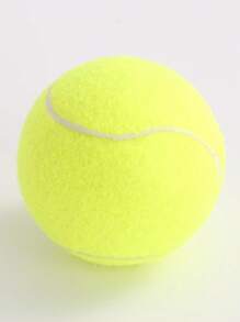 1pc Rubber Tennis Ball - Yellow - View 1