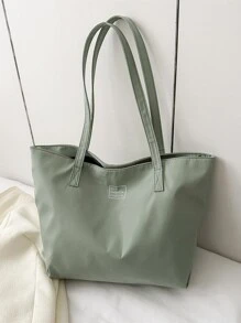 Letter Graphic Shopper Bag Large Capacity ZipperSchool Bag,Back To School Backpack,Large Capacity,Portable,Lightweight, Suitable For Teen Girls Women College Students, Perfect For Back To School,College,Middle School, High School