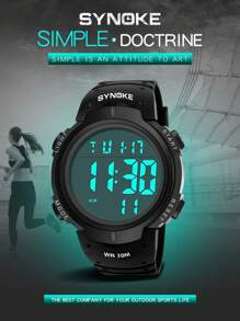 SYNOKE Reloj digital impermeable - Negro - Ver 2