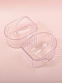 klimonla 1pc Nail Polish Removal Bowl,Nail Supplies,Nail Tools,Nail Art Tools,Back To School,Nails,Nail Tools For Press On Nails - Mauve Purple - View 3