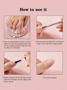 klimonla 1pc Nail Polish Removal Bowl,Nail Supplies,Nail Tools,Nail Art Tools,Back To School,Nails,Nail Tools For Press On Nails - Mauve Purple - View 4