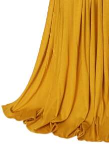 1 chiếc khăn quàng cổ phong cách giản dị tối giản cho nữ, dành cho cuộc sống hàng ngày - Màu vàng - Xem 3