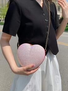 迷人、優雅、精緻、安靜奢華亮片、時尚、奢華、閃亮女式婚禮晚宴手拿包錢包手提包斜挎包派對單肩包手拿包閃光晚宴包，晚宴包適合派對女孩、女士、新娘完美適合派對、婚禮、舞會、晚餐/宴會 , 雞尾酒會 - 粉色 - 查看 8