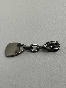 黑色鐵合金包拉鍊 - 黑色 - 查看 1