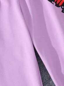 Bộ hai mảnh Gái Loại bướm Giải trí - Màu tím - Xem 3