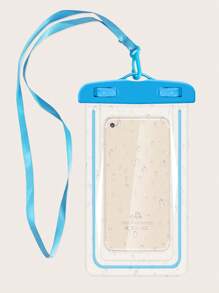 Túi đựng điện thoại chống thấm dạ quang - Màu xanh lam - Xem 2