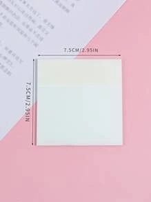 1入組透明便利貼 - 無色 - 查看 4