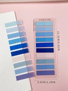 1pc Mixed Color Index Sticky Note - Multicolor - View 3
