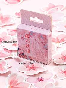 45pcs Cherry Blossom Pattern Sticker Back To School - Multicolor - View 5