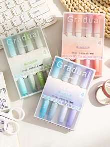 4pcs Saudi Style Creative Fluorescent Pen, Random 2 Packaging - Multicolor - View 5