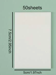 50入組透明便簽-3x3英寸透明便簽防水自粘半透明便簽墊適用於書籍註釋學校和辦公室