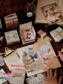 100 cái hỗn hợp mô hình giấy chất liệu ngẫu nhiên - Nhiều màu - Xem 3