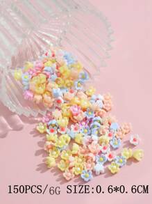 150 cái/bộ Phụ kiện trang sức DIY thiết kế hoa - Nhiều màu - Xem 3