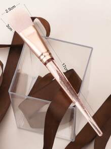 ronshadow Cọ tán kem nền, 1 chiếc cọ trang điểm tối giản cầm tay, dụng cụ trang điểm mỹ phẩm cho người mới bắt đầu, cọ tán kem nền, cọ che khuyết điểm, cọ má hồng, cọ tạo khối, cọ má hồng, cọ bronzer, cọ phấn phủ, cọ tán kem nền, cọ má hồng, quà tặng. - Hồng - Xem 3