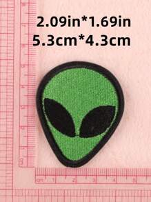 4入組外星人刺繡熨燙貼片 - 彩色 - 查看 2