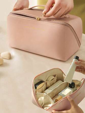 1入組便攜洗漱用品收納滌綸字母圖案收納袋和旅行